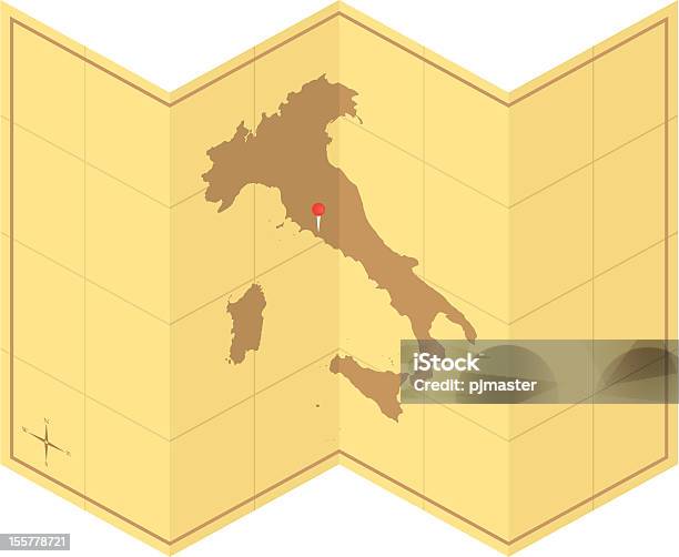 Italie Vieille Carte Vecteurs libres de droits et plus d'images vectorielles de Antiquités - Antiquités, Carte du trésor, Cartographie
