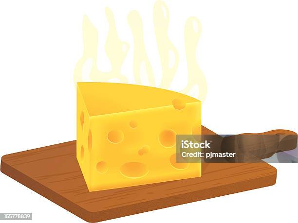 Cheese Stock Illustration - Download Image Now - Cheese, Cut Out, Cutting Board