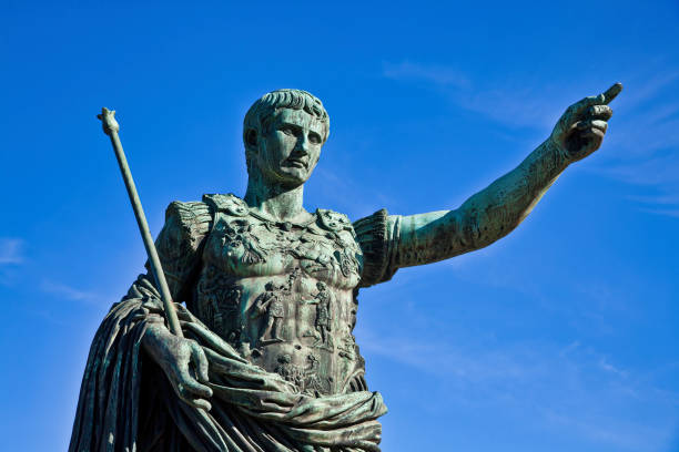 istock Julius Caesar, ancient statue in Rome, Italy. Concept for leadership, personal growth, personal development 1557791616