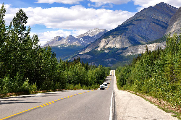 istock Icefields Parkway between Canadian Rocky Mountains 155781614