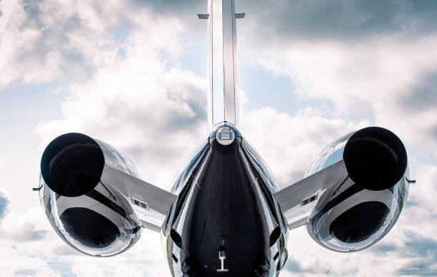 Private Jet Parked at an Airport