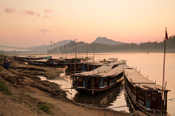 istock Mekong river boats. 155795504
