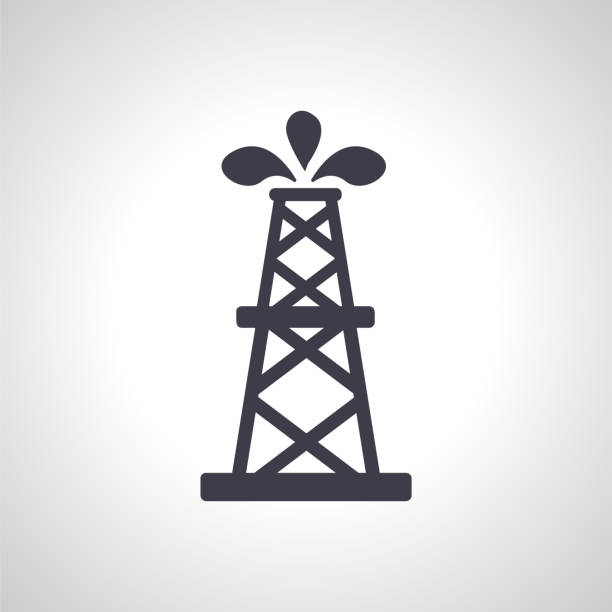 oil well icon. oil well icon. oil well icon. oil well icon. oil well stock illustrations