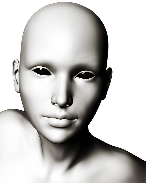 Illustration of Strange Alien or Cyborg