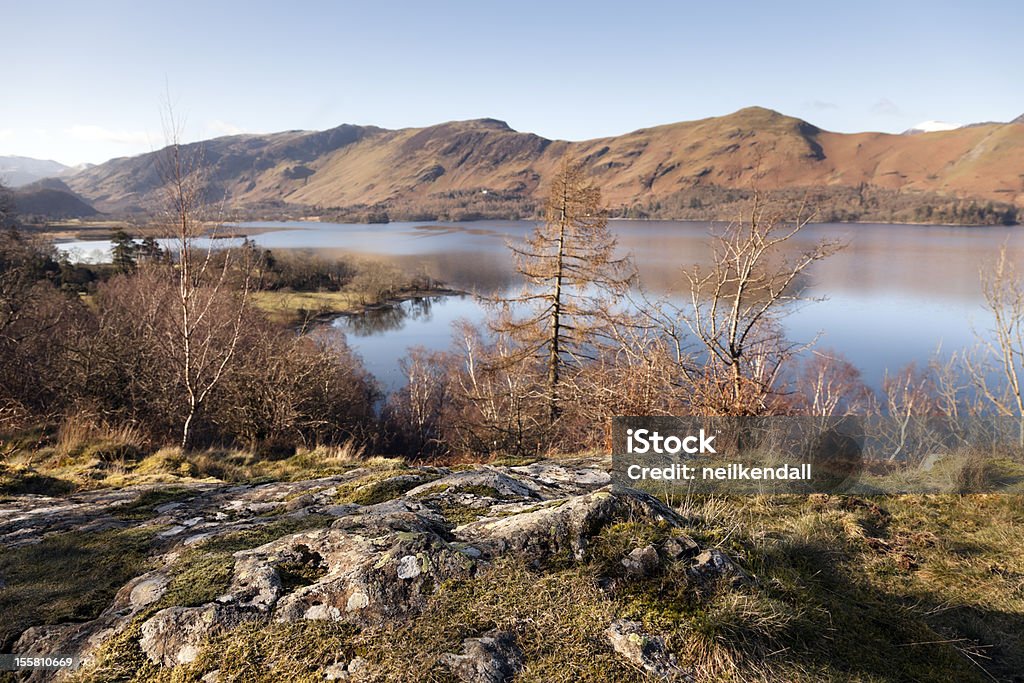 Derwentwater в зимний - Стоковые фото Без людей роялти-фри