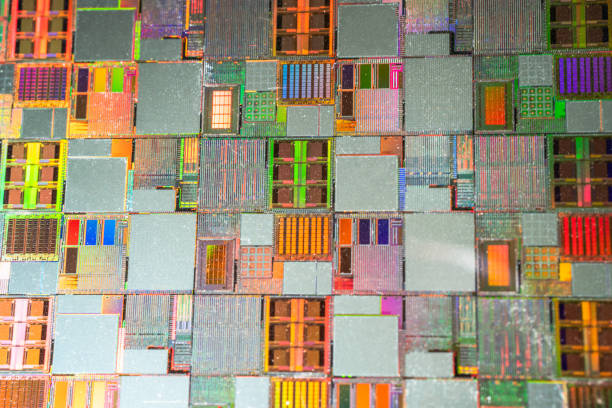 istock Silicon wafer for manufacturing semiconductor of integrated circuit. 1558122980