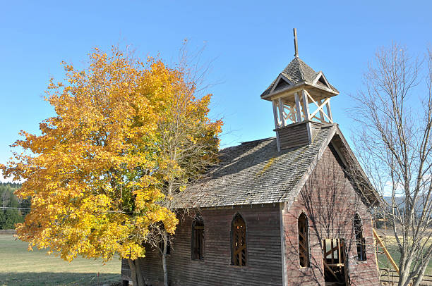 istock Old Wooden Church 155814462