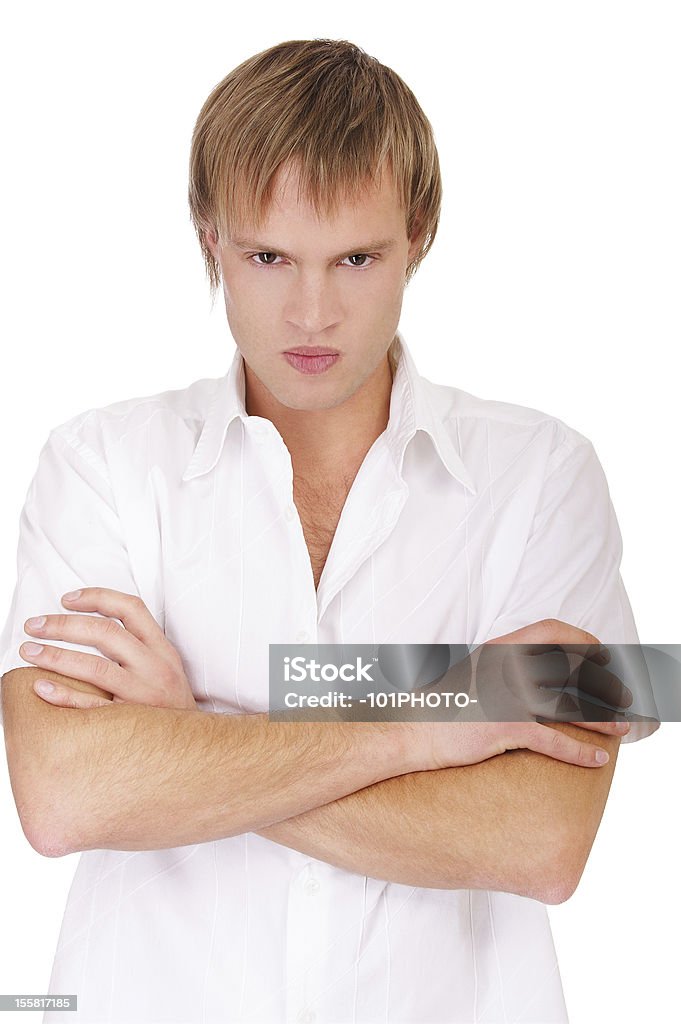 Arrabbiato guy - Foto stock royalty-free di Abbigliamento casual