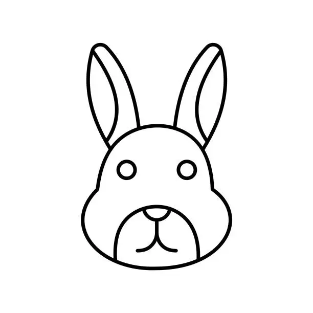 Vector illustration of Hare Vector icon which can easily modify or edit
