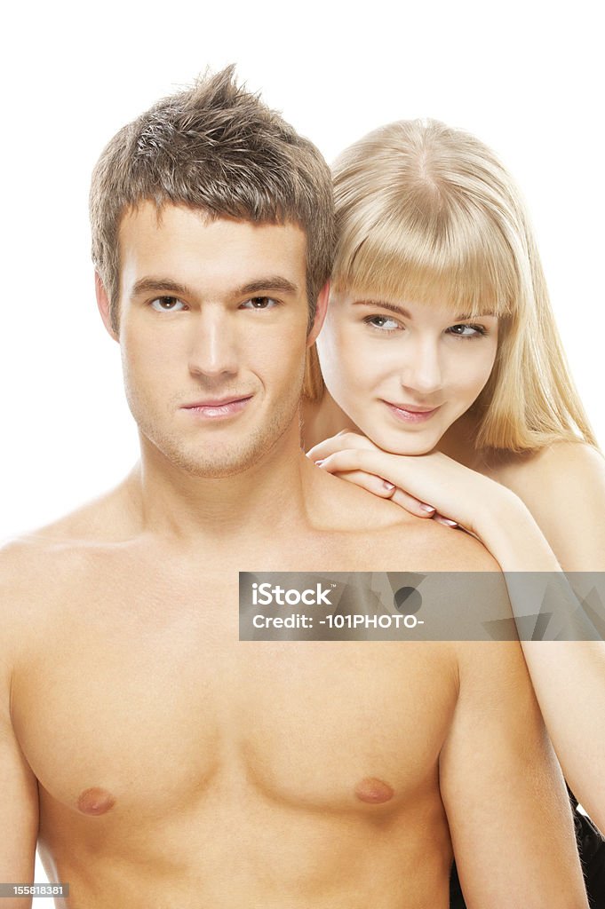 Lindo casal apaixonados - Foto de stock de Abraçar royalty-free