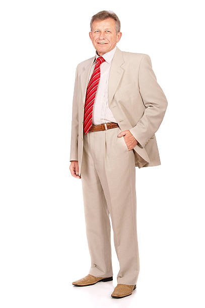 istock Portrait of elderly businessman 155820402