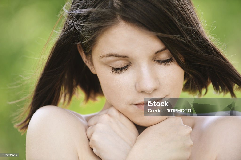 Retrato de jovem bela mulher calma - Royalty-free Adolescente Foto de stock