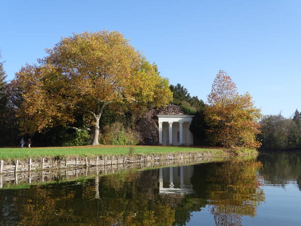 istock Garden pavilion in autumn 1558227596