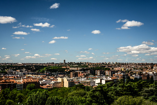 Panoramic View Of Madrid, Spain