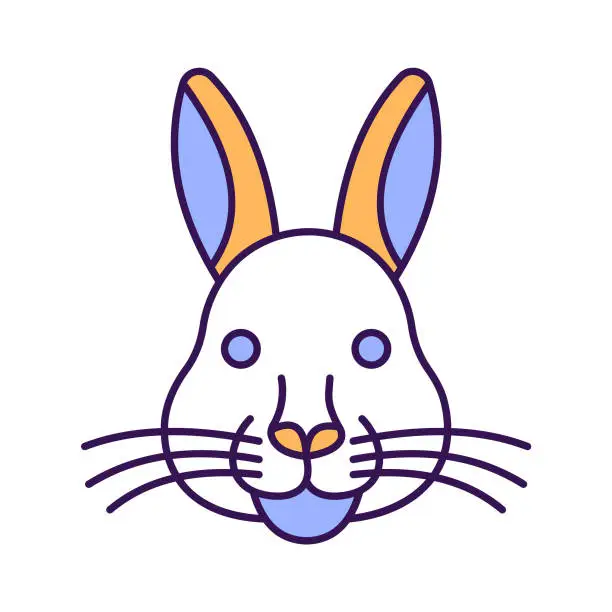 Vector illustration of Hare Vector icon which can easily modify or edit