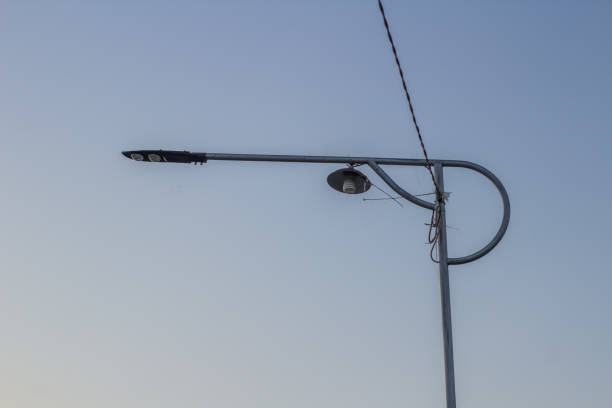 istock The lamp and its pole stand firmly 1558261664