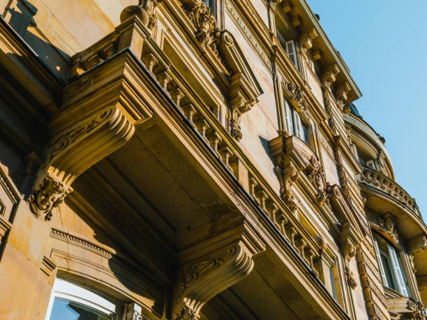 istock European heritage home: Historic building with clear sky 1558307574
