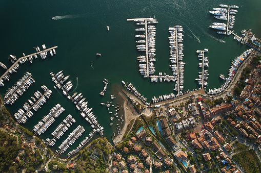 FORT LAUDERDALE, FLORIDA - February, 25, 2018: The Intracoastal Waterway is 3,000-miles long from Boston, Massachusetts, around the southern tip of Florida to Brownsville, Texas.