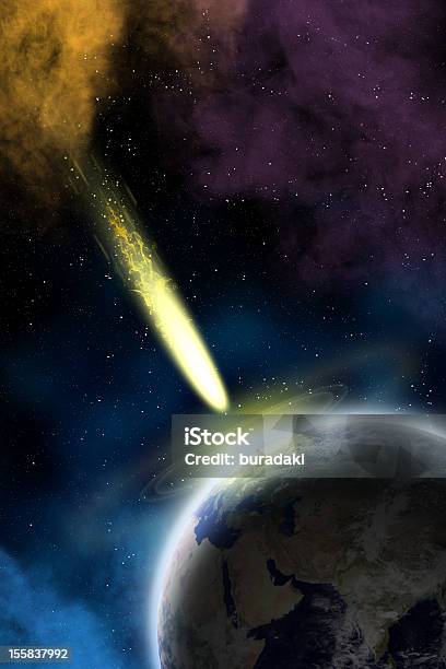 Apocalipsis Foto de stock y más banco de imágenes de Impacto - Impacto, Cometa - Espacio, Meteorito - Tipo de Roca
