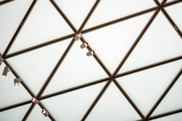 istock Building roof interior structure abstract background stock photo 1558439075