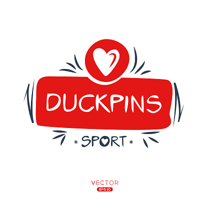 Duckpins sport vector illustration