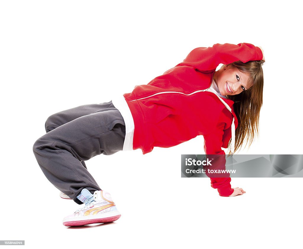 Justo atlético garota dançando hip-hop - Foto de stock de Adulto royalty-free