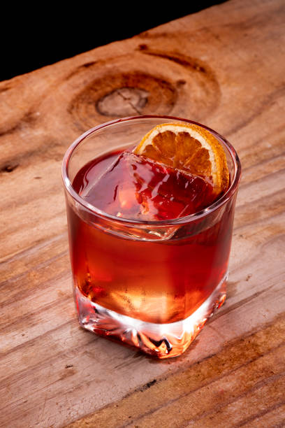 istock negroni campari drink with professional runny ice on rustic wooden table 1558466400