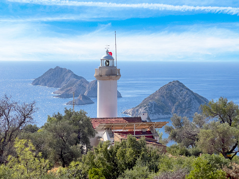 Far of Favàritx. Menorca's lighthouse, Balearic Islands.