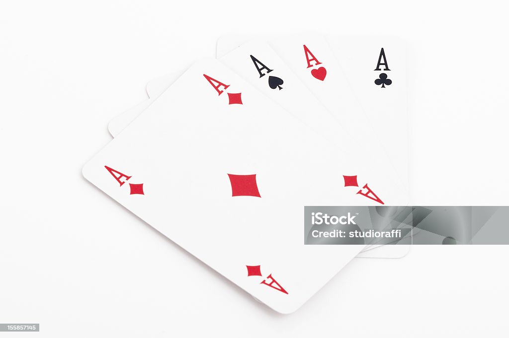 Quatro Ases do poker - Royalty-free Carta de Baralho Foto de stock