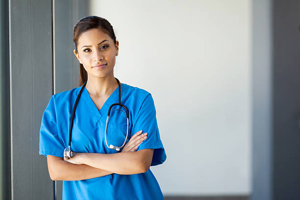 istock attractive young medical intern portrait 155857453