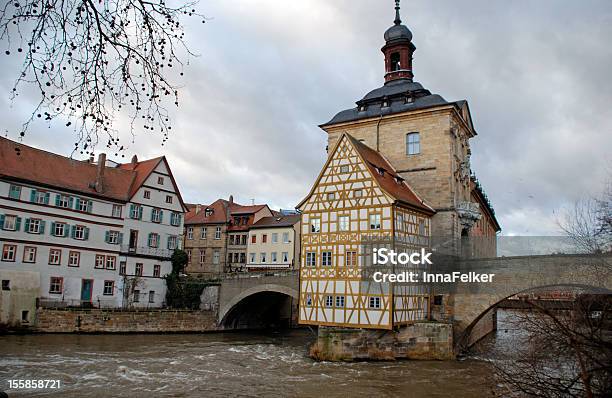 Il Vecchio Municipio A Bamberga Germania - Fotografie stock e altre immagini di Acqua - Acqua, Affresco, Ambientazione esterna