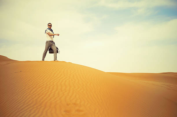 istock Man in desert 155858951