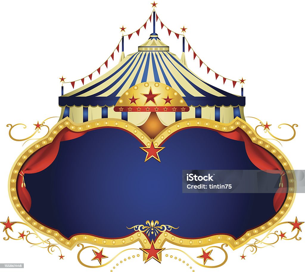 Signe de Circus - clipart vectoriel de Chapiteau de cirque libre de droits