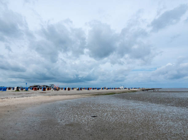 Beach in Dornumersiel, Lower Saxony, Germany