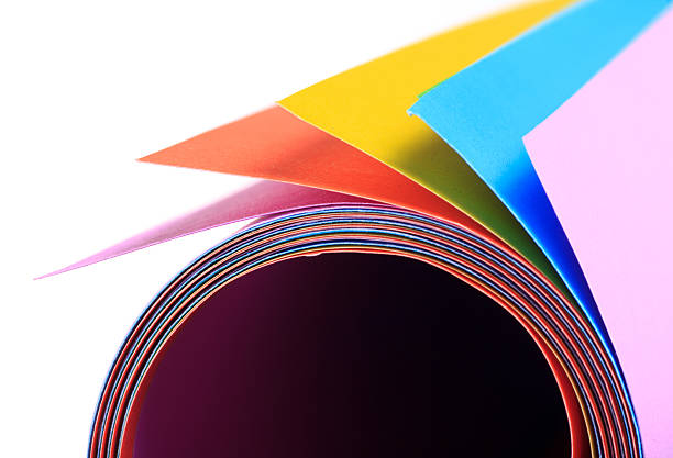 istock Colorful paper sheet isolated 155868690