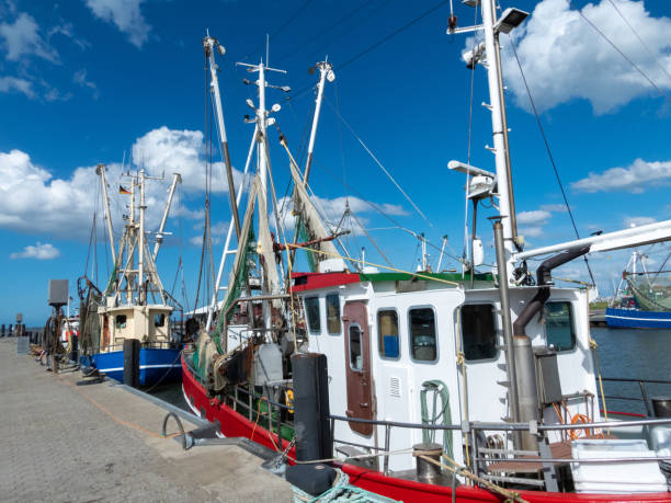 istock Fishing Boat in Dornumersiel, Lower Saxony, Germany 1558701099