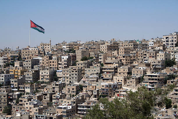 istock View of Amman with the Raghadan Flagpole, Jordan 155878432