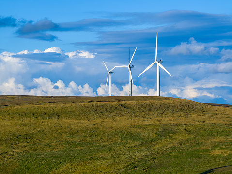 Scout Moor Wind Farm in Manchester, United Kingdom.