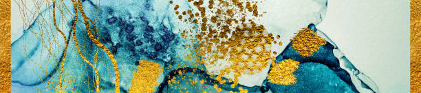 istock GOLDEN SKY. Luxury ART. North gold- MARBLE. 1558850567
