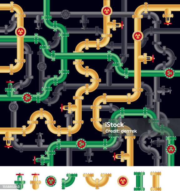 Tubature Dellacqua - Immagini vettoriali stock e altre immagini di Tubatura - Tubatura, Rubinetto, Acciaio