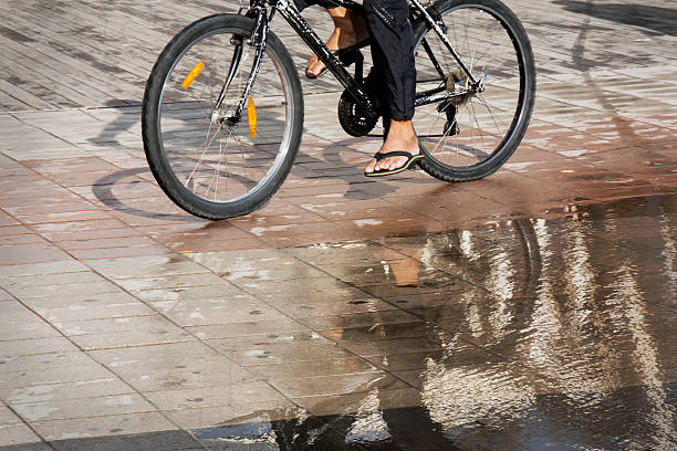 istock Cycling after the rain. 155892264