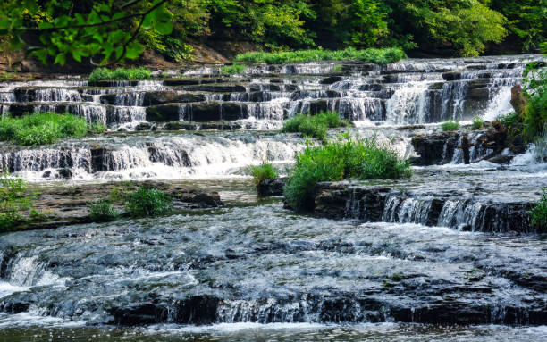 istock upper Burgess Falls in Tennessee 1558930821