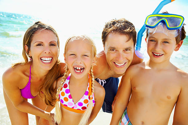 istock Happy family enjoying their vacation 155900319