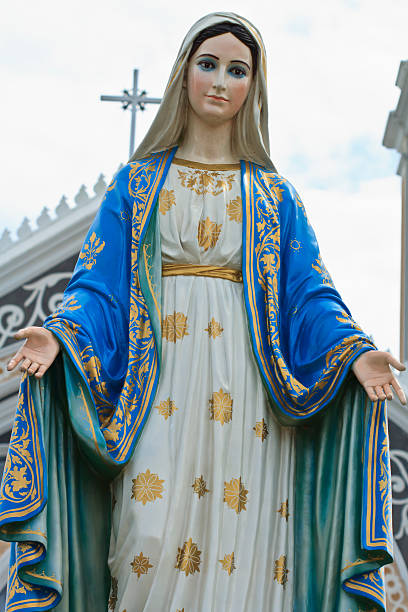 istock Virgin mary statue in thailand 155901172