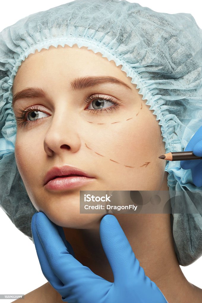 Twarz przed Operacja Chirurgia plastyczna - Zbiór zdjęć royalty-free (20-24 lata)