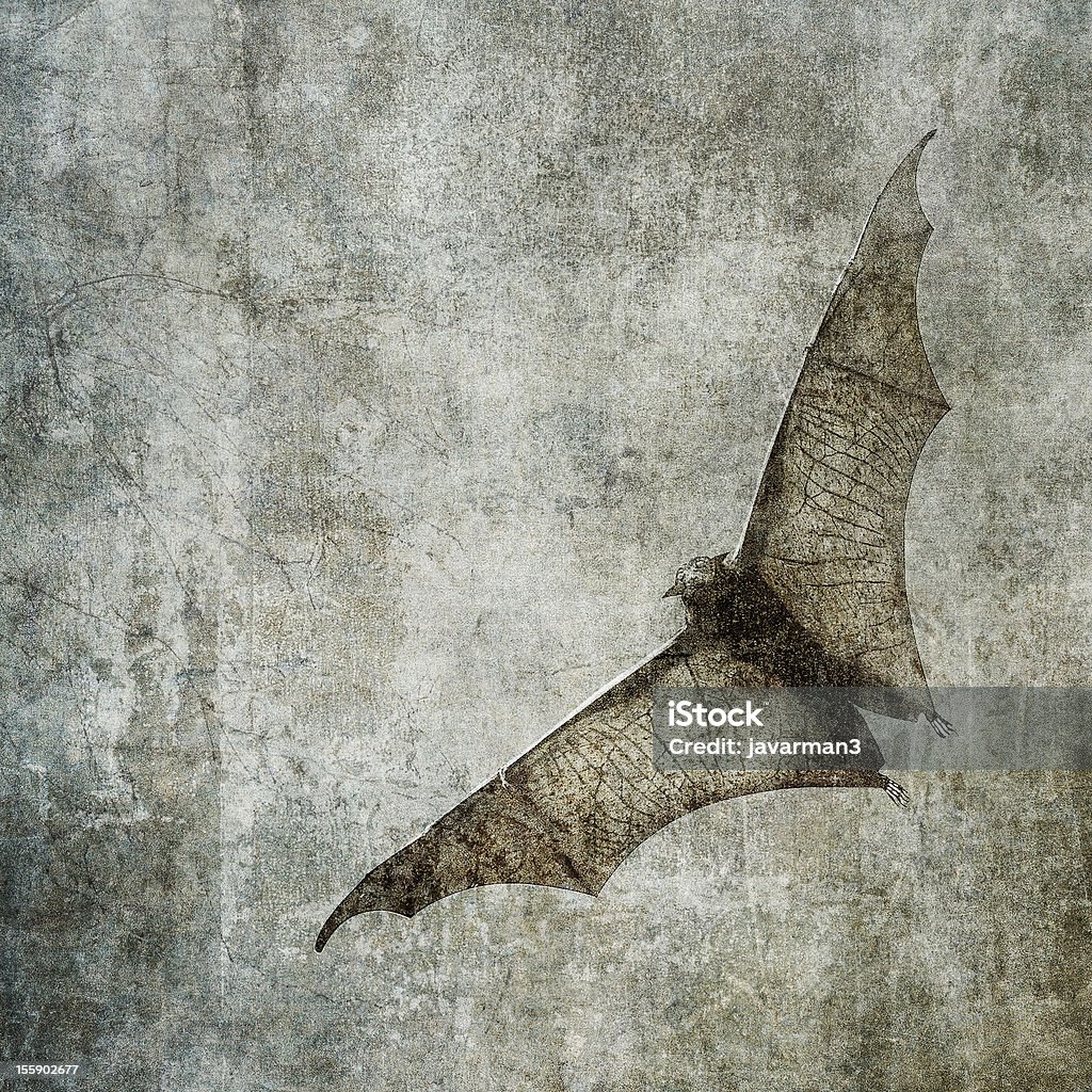 Murciélagos en la oscuridad nublado cielo, ideal para halloween fondo - Foto de stock de Animal libre de derechos