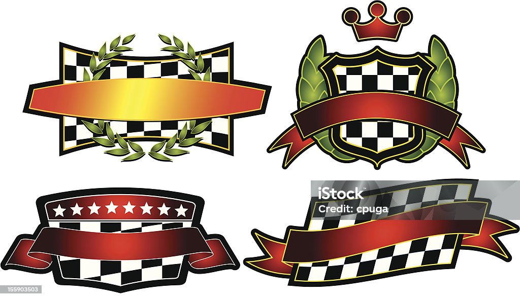 Zestaw Wektor symbolizujące & Herb - Grafika wektorowa royalty-free (Stock car)