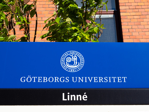 Gothenburg, Sweden - May 30, 2023: Barnbordshus Linne - One of the buildings of the Gothenburgs university
