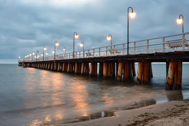 istock Dark morning landscape over the Baltic Sea. 1559059333