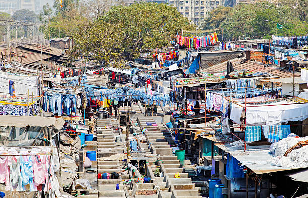 istock Scene from viewing galley Dhobhi Ghat Bombay 155906092